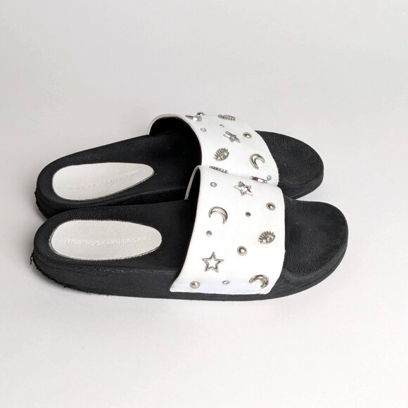 Rebecca Minkoff Leather Slides - Picture 3 of 6